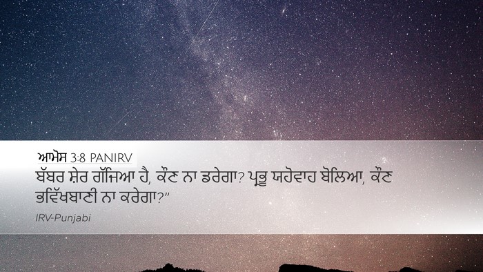 ਆਮੋਸ 3:8 PANIRV Bible Verse Image