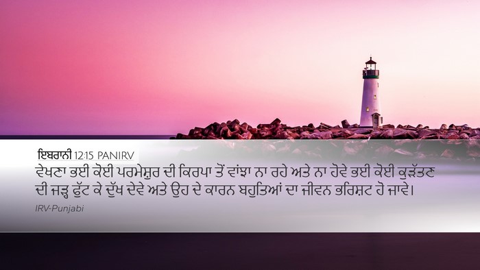 ਇਬਰਾਨੀ 12:15 PANIRV Bible Verse Image