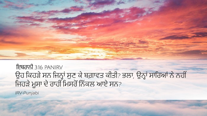 ਇਬਰਾਨੀ 3:16 PANIRV Bible Verse Image