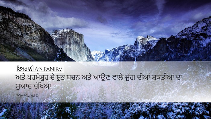 ਇਬਰਾਨੀ 6:5 PANIRV Bible Verse Image