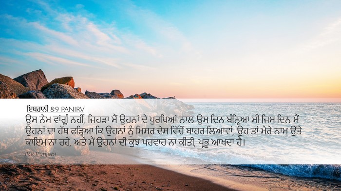 ਇਬਰਾਨੀ 8:9 PANIRV Bible Verse Image
