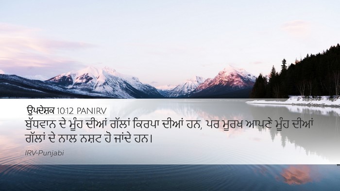 ਉਪਦੇਸ਼ਕ 10:12 PANIRV Bible Verse Image