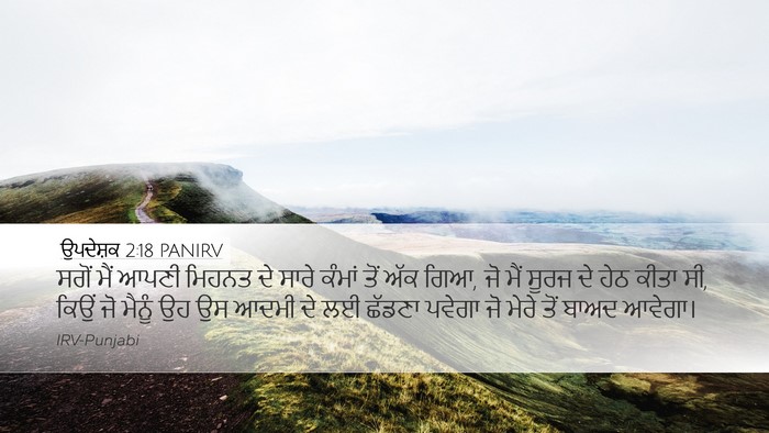 ਉਪਦੇਸ਼ਕ 2:18 PANIRV Bible Verse Image