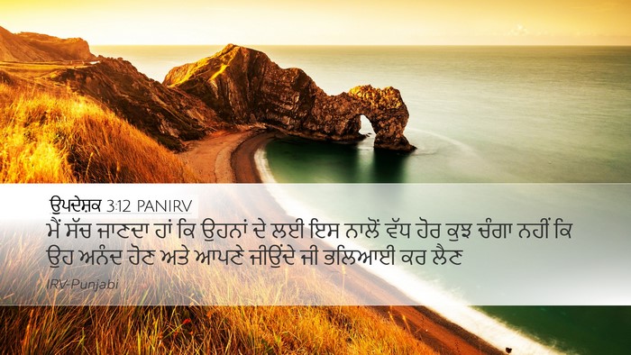 ਉਪਦੇਸ਼ਕ 3:12 PANIRV Bible Verse Image