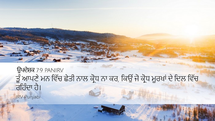 ਉਪਦੇਸ਼ਕ 7:9 PANIRV Bible Verse Image