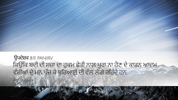 ਉਪਦੇਸ਼ਕ 8:11 PANIRV Bible Verse Image