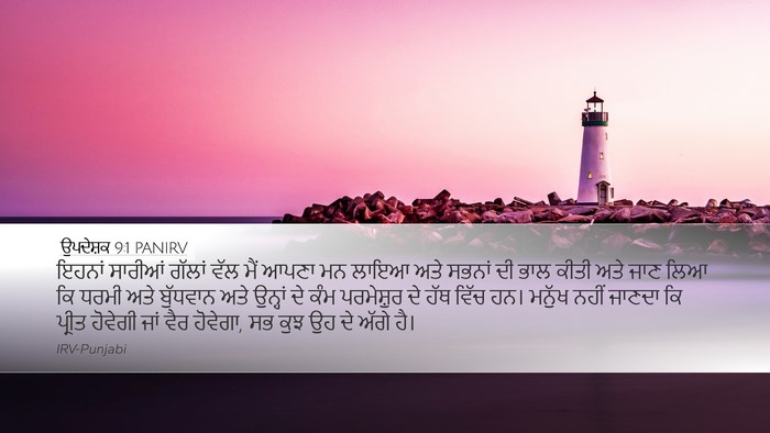 ਉਪਦੇਸ਼ਕ 9:1 PANIRV Bible Verse Image