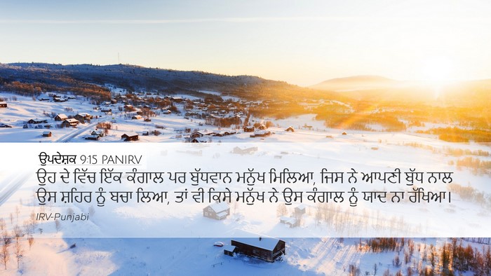 ਉਪਦੇਸ਼ਕ 9:15 PANIRV Bible Verse Image