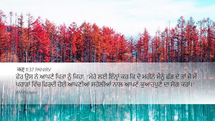 ਕਜ਼ਾૃ 11:37 PANIRV Desktop Wallpaper - ਫੇਰ ਉਸ ਨੇ ਆਪਣੇ ਪਿਤਾ - Desktop Bible Verse Wallpaper