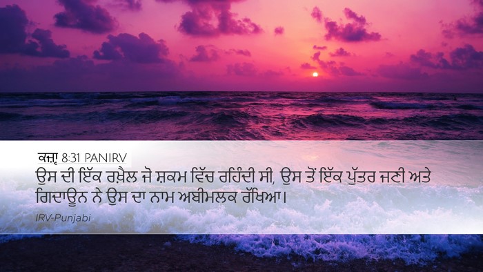 ਕਜ਼ਾૃ 8:31 PANIRV Desktop Wallpaper - ਉਸ ਦੀ ਇੱਕ ਰਖ਼ੈਲ ਜੋ - Desktop Bible Verse Wallpaper