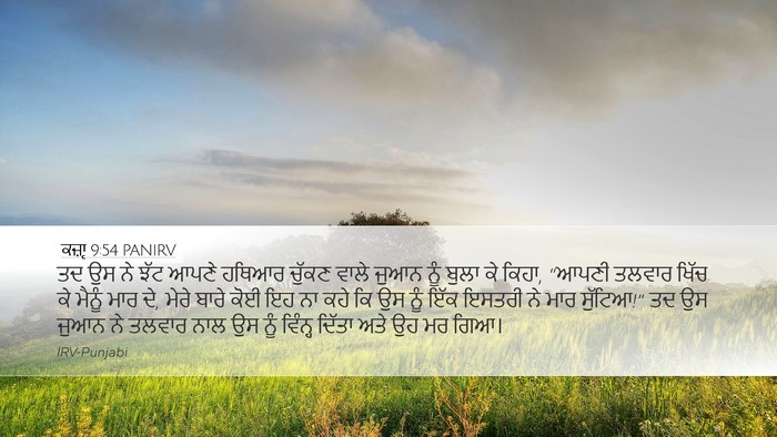 ਕਜ਼ਾૃ 9:54 PANIRV Bible Verse Image