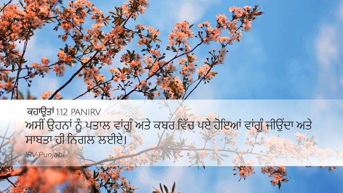 ਕਹਾਉਤਾਂ 1:12 PANIRV Bible Verse Image