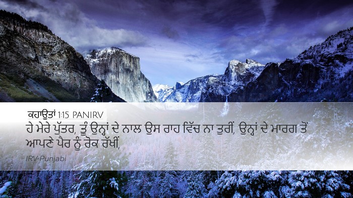 ਕਹਾਉਤਾਂ 1:15 PANIRV Bible Verse Image