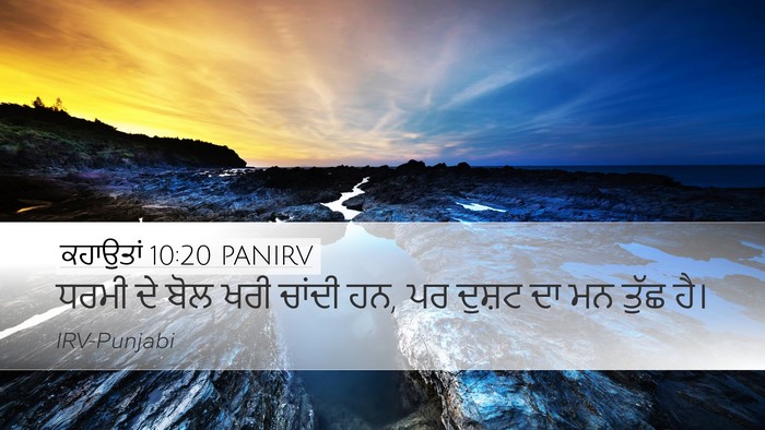 ਕਹਾਉਤਾਂ 10:20 PANIRV Bible Verse Image