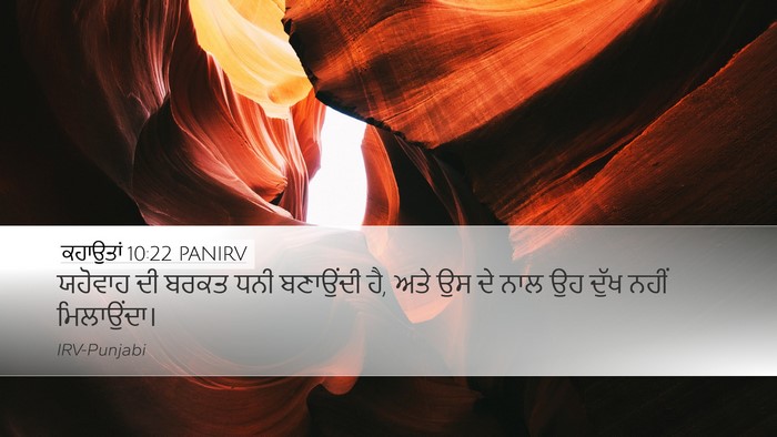 ਕਹਾਉਤਾਂ 10:22 PANIRV Bible Verse Image