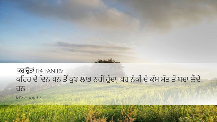 ਕਹਾਉਤਾਂ 11:4 PANIRV Bible Verse Image