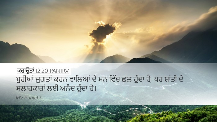 ਕਹਾਉਤਾਂ 12:20 PANIRV Bible Verse Image