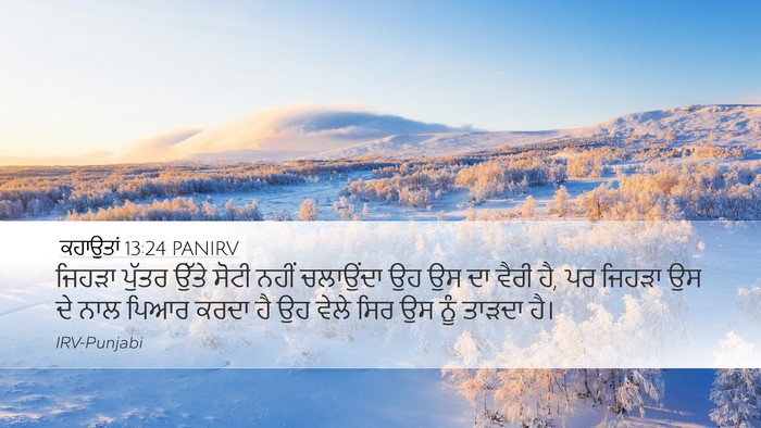 ਕਹਾਉਤਾਂ 13:24 PANIRV Bible Verse Image