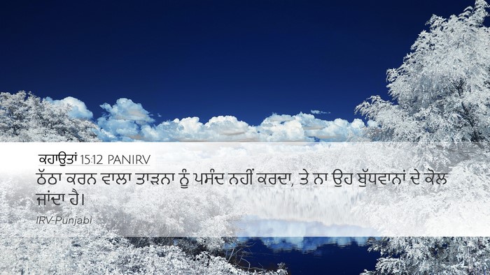 ਕਹਾਉਤਾਂ 15:12 PANIRV Bible Verse Image