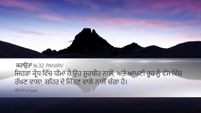 ਕਹਾਉਤਾਂ 16:32 PANIRV Bible Verse Image