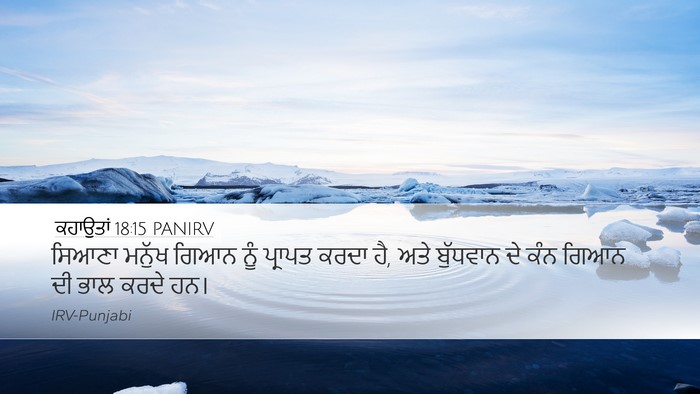 ਕਹਾਉਤਾਂ 18:15 PANIRV Bible Verse Image