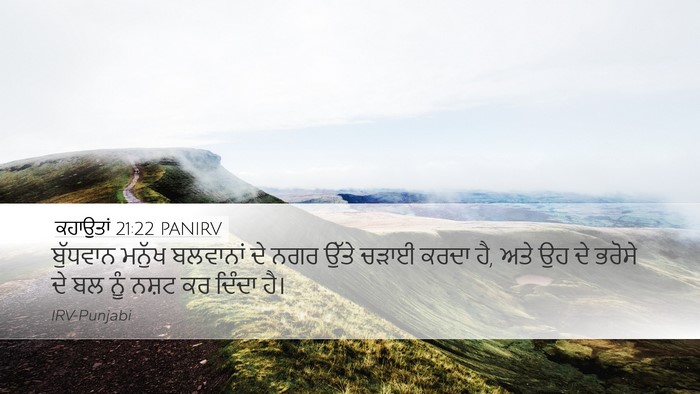 ਕਹਾਉਤਾਂ 21:22 PANIRV Bible Verse Image