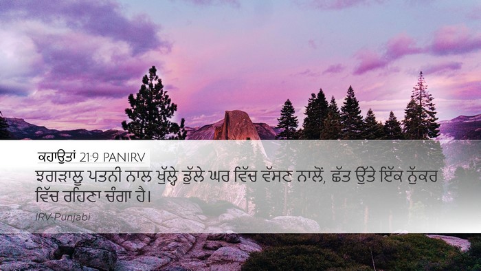 ਕਹਾਉਤਾਂ 21:9 PANIRV Bible Verse Image