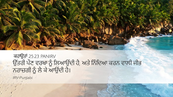 ਕਹਾਉਤਾਂ 25:23 PANIRV Bible Verse Image