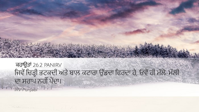 ਕਹਾਉਤਾਂ 26:2 PANIRV Bible Verse Image