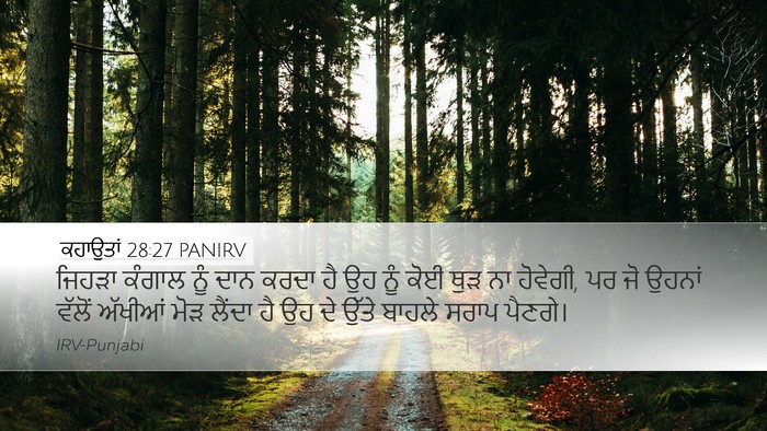 ਕਹਾਉਤਾਂ 28:27 PANIRV Bible Verse Image