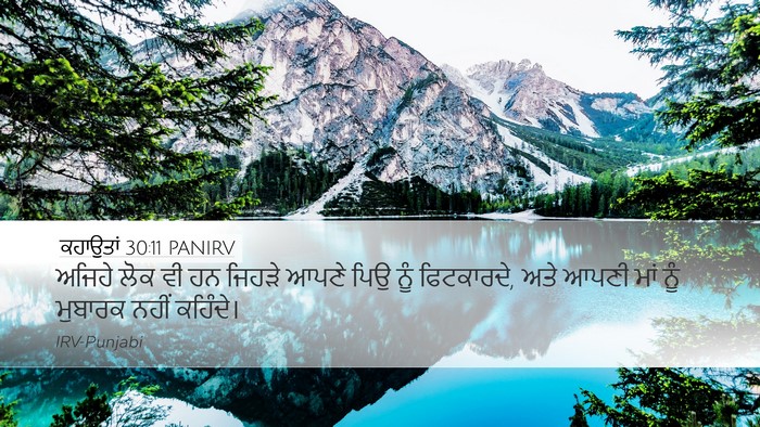 ਕਹਾਉਤਾਂ 30:11 PANIRV Bible Verse Image