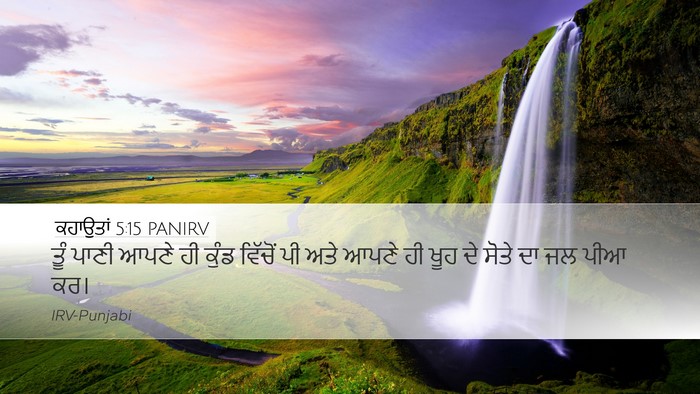 ਕਹਾਉਤਾਂ 5:15 PANIRV Bible Verse Image