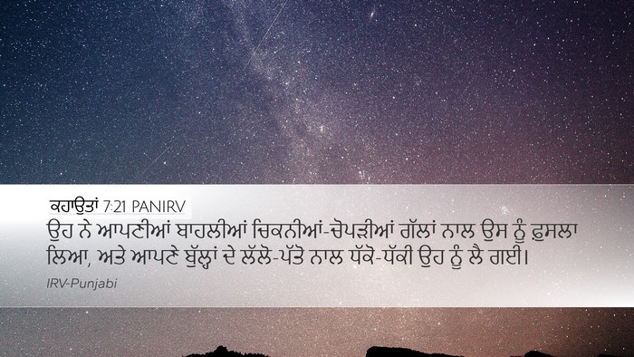 ਕਹਾਉਤਾਂ 7:21 PANIRV Bible Verse Image