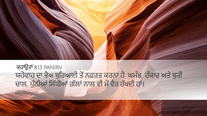 ਕਹਾਉਤਾਂ 8:13 PANIRV Bible Verse Image