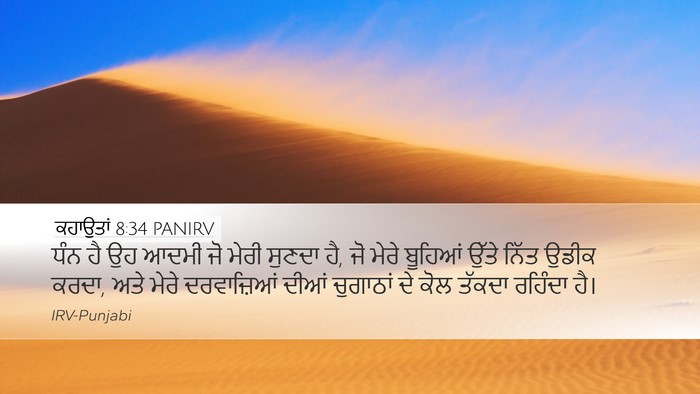 ਕਹਾਉਤਾਂ 8:34 PANIRV Bible Verse Image