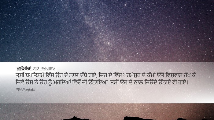 ਕੁਲੁੱਸੀਆਂ 2:12 PANIRV Bible Verse Image