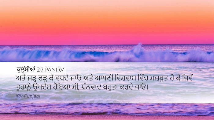ਕੁਲੁੱਸੀਆਂ 2:7 PANIRV Bible Verse Image