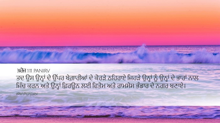 ਖ਼ਰੋਜ 1:11 PANIRV Bible Verse Image