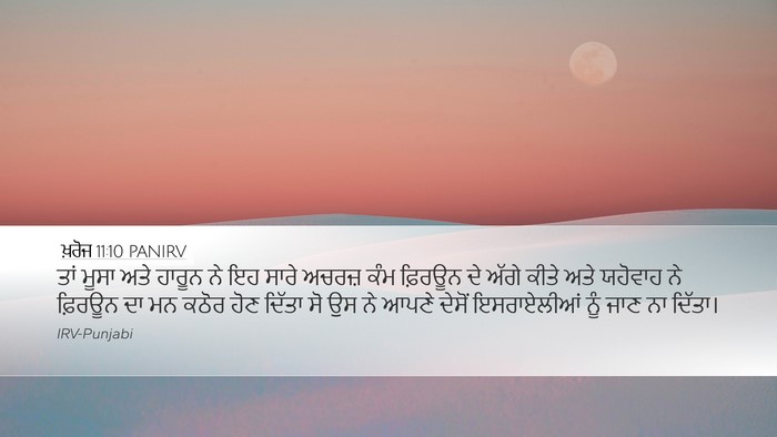 ਖ਼ਰੋਜ 11:10 PANIRV Bible Verse Image