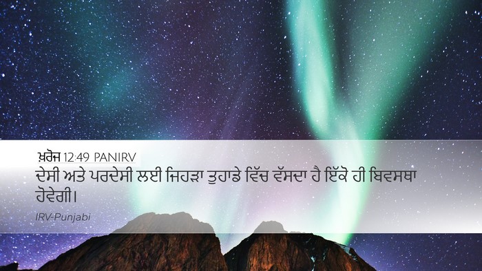 ਖ਼ਰੋਜ 12:49 PANIRV Bible Verse Image