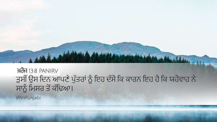 ਖ਼ਰੋਜ 13:8 PANIRV Bible Verse Image