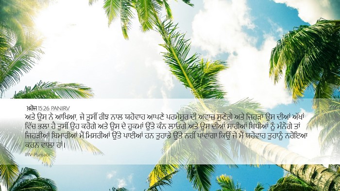 ਖ਼ਰੋਜ 15:26 PANIRV Bible Verse Image