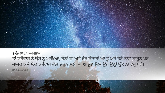 ਖ਼ਰੋਜ 19:24 PANIRV Bible Verse Image