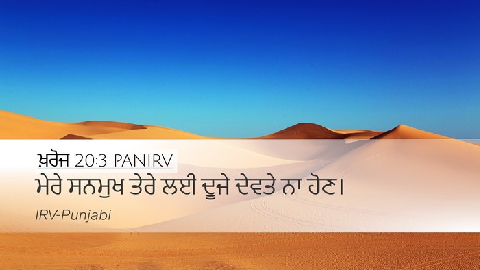 ਖ਼ਰੋਜ 20:3 PANIRV Bible Verse Image