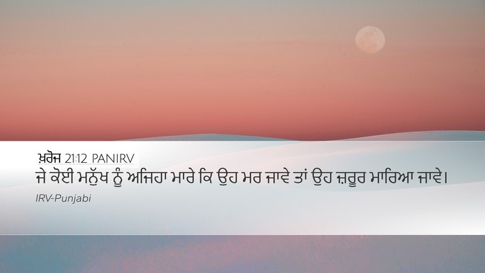 ਖ਼ਰੋਜ 21:12 PANIRV Bible Verse Image