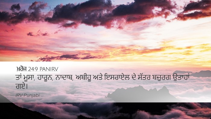 ਖ਼ਰੋਜ 24:9 PANIRV Bible Verse Image