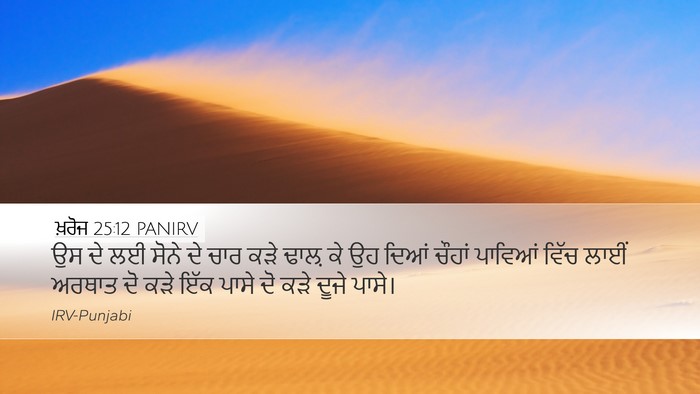 ਖ਼ਰੋਜ 25:12 PANIRV Bible Verse Image