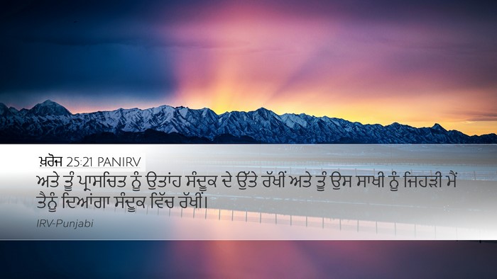 ਖ਼ਰੋਜ 25:21 PANIRV Bible Verse Image