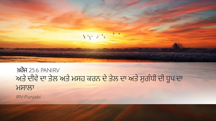 ਖ਼ਰੋਜ 25:6 PANIRV Bible Verse Image
