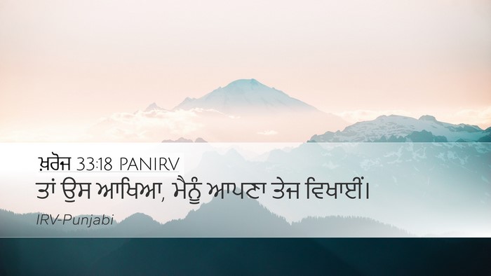 ਖ਼ਰੋਜ 33:18 PANIRV Bible Verse Image